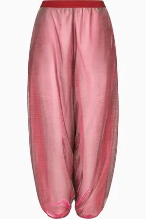 Emporio Armani Pantaloni ampi in maglina iridescente