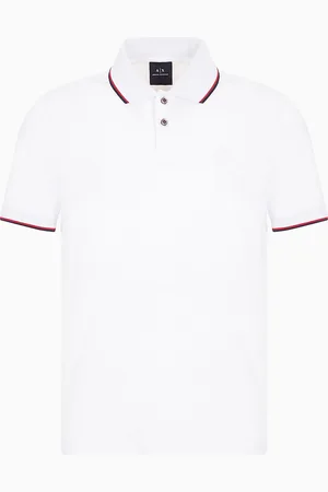 Armani Exchange Polo in piquet con dettagli a contrasto