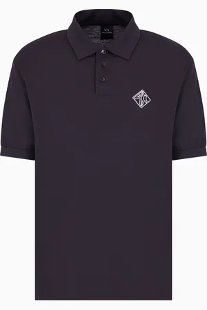 Armani Exchange Polo regular fit in cotone con logo