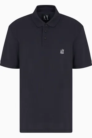 Armani Exchange Regular fit cotton polo with logo