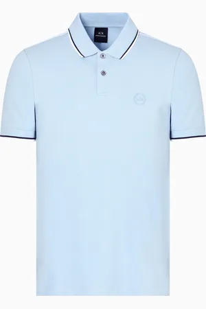 Armani Exchange Polo in piquet con dettagli a contrasto