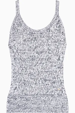 Armani Exchange Top in maglia effetto boucl??
