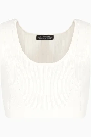 Armani Exchange Top in maglia a costine ASV