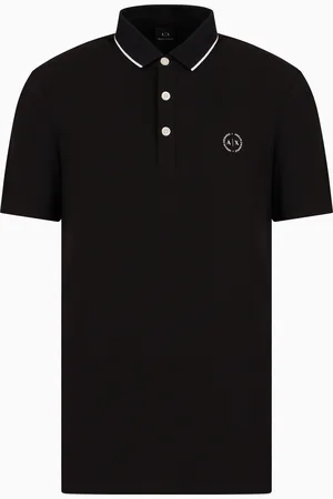Armani Exchange Polo in piquet con logo