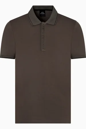Armani Exchange Polo con logo a contrasto