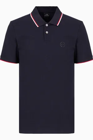 Armani Exchange Polo in piquet con dettagli a contrasto
