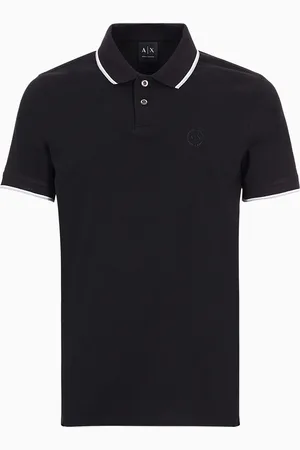 Armani Exchange Polo in piquet con dettagli a contrasto