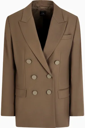 Armani Exchange Giacca doppiopetto in twill