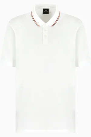 Armani Exchange Polo regular fit in cotone mercerizzato
