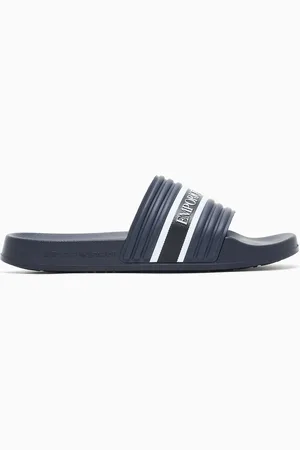 Emporio Armani Sliders in pvc con logo tape