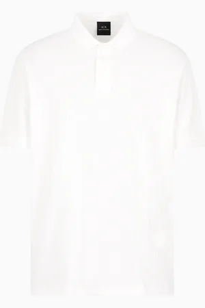 Armani Exchange Polo regular fit con logo allover tono su tono