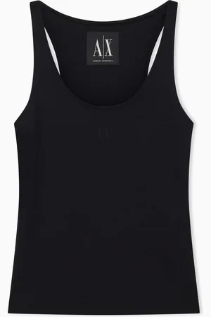 Armani Exchange Canotta in jersey con logo