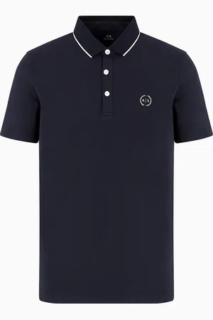 Armani Exchange Polo in piquet con logo