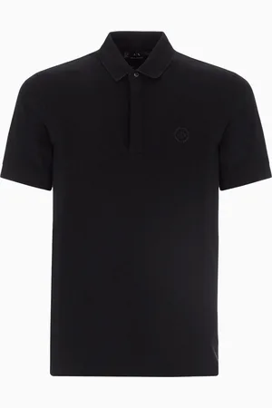 Armani Exchange Polo slim fit in cotone stretch con logo