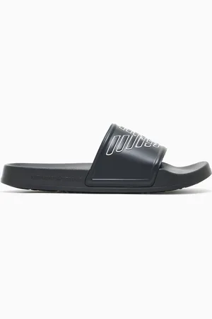 Emporio Armani Sliders in pvc con maxi aquila a rilievo