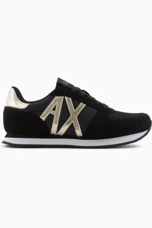 Armani Exchange Sneakers con dettagli in micro-suede, mesh e nylon