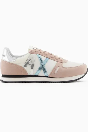 Armani Exchange Sneakers con dettagli in micro-suede, mesh e nylon