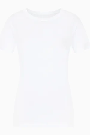 Armani Exchange T-shirt regular fit basic in cotone pima