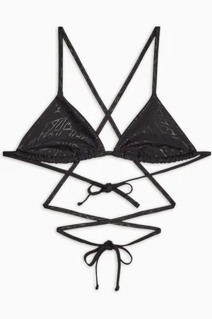 Armani Exchange Top bikini con lacci