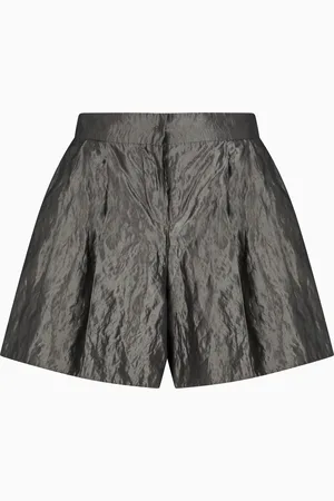 Emporio Armani Shorts con pinces in taffetà memory