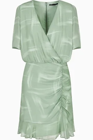 Armani Exchange Abito corto in chiffon di viscosa