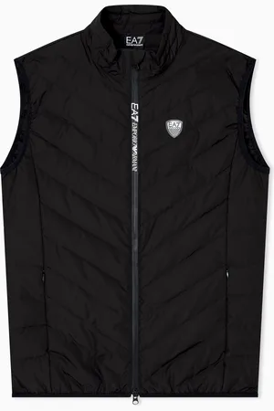 EA7 Gilet imbottito packable in tessuto tecnico