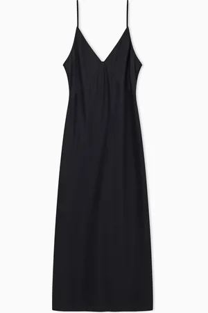 Armani Exchange Abito midi in raso lucido