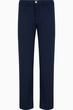 Giorgio Armani Pantaloni 5 tasche regular fit in lana vergine