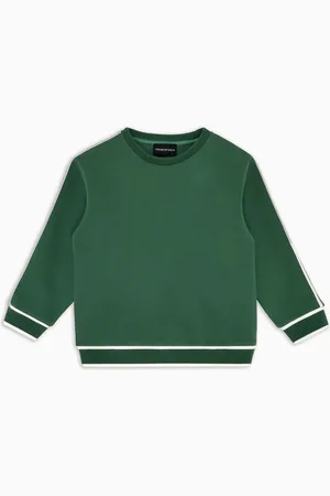 Emporio Armani Felpa in double jersey con banda logata ASV