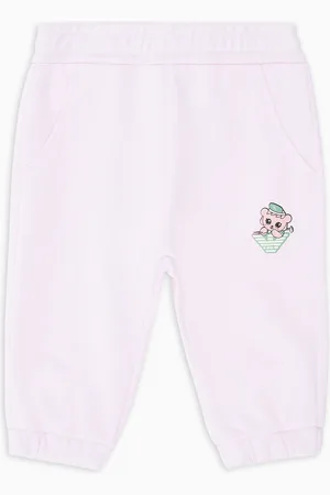 Emporio Armani Pantaloni jogger in jersey organico con stampa Manga Bear Crew ASV