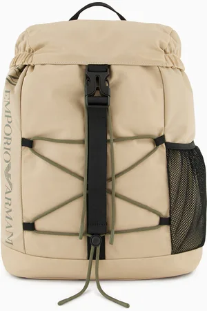 Emporio Armani Zaino in nylon con cinghia e dettaglio corda incrociata