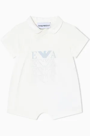 Emporio Armani Pagliaccetto in jersey con logo