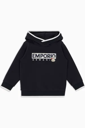 Emporio Armani Felpa con cappuccio in double jersey con maxi ricamo Lunar New Year ASV
