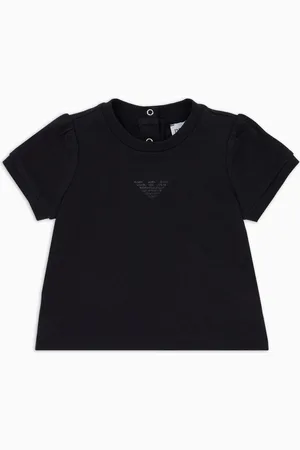 Emporio Armani T-shirt in jersey con aquila glitter