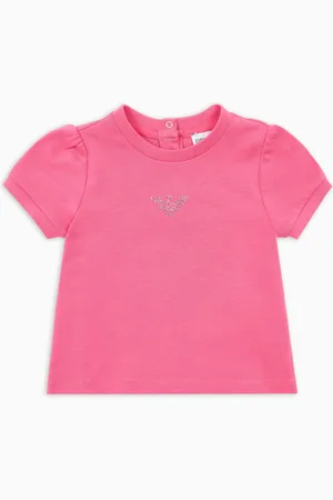 Emporio Armani T-shirt in jersey con aquila glitter
