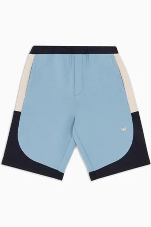 Emporio Armani Shorts con dettagli color block in double jersey