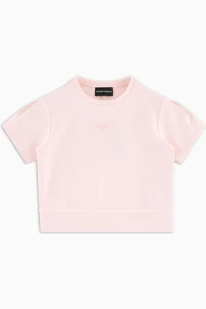 Emporio Armani Felpa maniche corte in jersey touch cupro