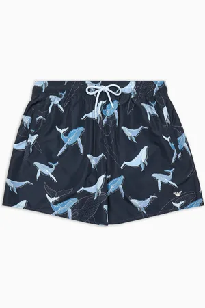 Emporio Armani Costume shorts con pattern Sea animals ASV