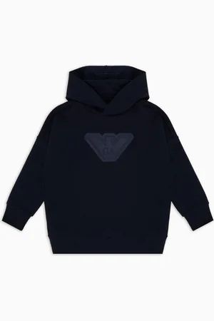 Emporio Armani Felpa con cappuccio e maxi logo ASV