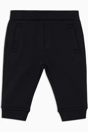 Emporio Armani Pantaloni jogger in jersey misto modal con logo