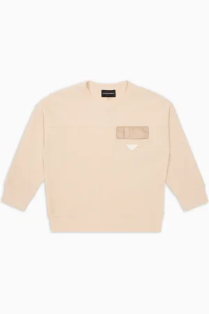 Emporio Armani Felpa in jersey organico waffle ASV