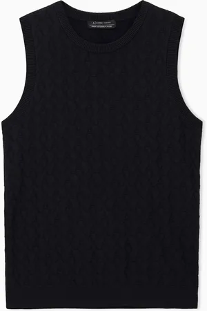 Armani Exchange Top con logo allover