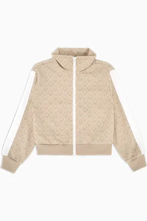 Emporio Armani Felpa full zip in jersey jacquard aquila all over ASV