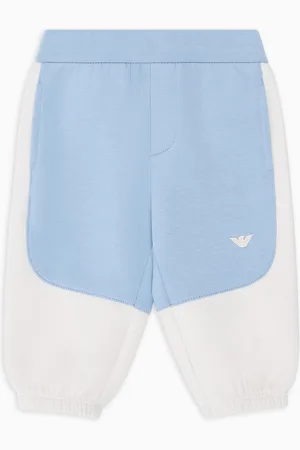 Emporio Armani Pantaloni jogger con dettagli color block in double jersey ASV