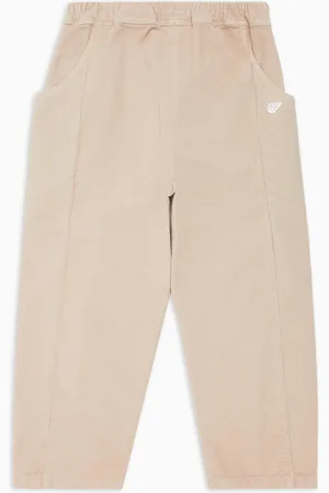 Emporio Armani Pantaloni a vita elastica in velluto a coste