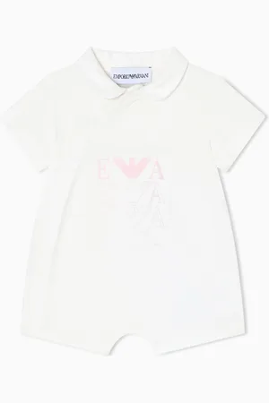 Emporio Armani Pagliaccetto in jersey con logo