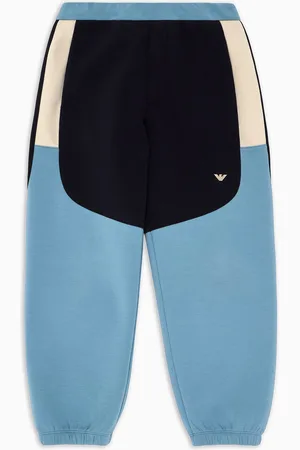 Emporio Armani Pantaloni jogger con dettagli color block in double jersey ASV