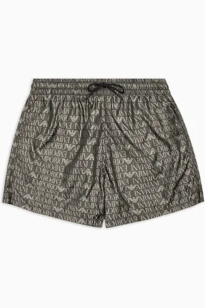 Emporio Armani Costume shorts con logo jacquard all over