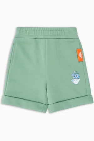 Emporio Armani Shorts in jersey organico con stampa Manga Bear Crew ASV