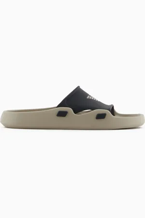 Emporio Armani Sliders in pvc logoband con aquila